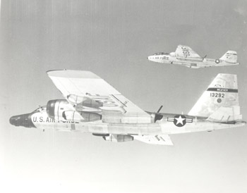 WB-57s in flight